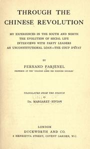 Front cover of Through the Chinese revolution by Fernand Farjenel
