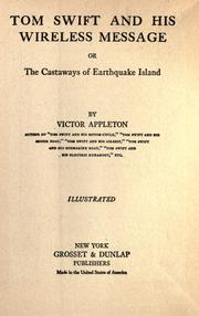 Cover of Tom Swift and His Wireless Message by Victor Appleton