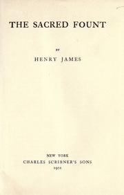 Front cover of The sacred fount by Henry James