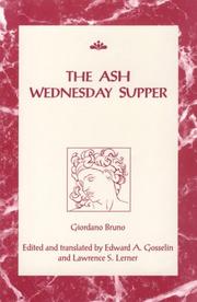 Front cover of Cena de le ceneri by Giordano Bruno
