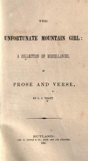 Front cover of The unfortunate mountain girl by L. J. Pratt