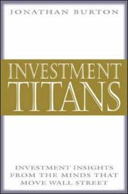 Cover of Investment Titans by Jonathan Burton