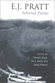 Cover of Selected poems by Pratt, E. J.