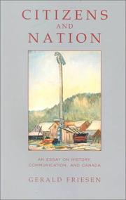 Front cover of Citizens and nation by Gerald Friesen