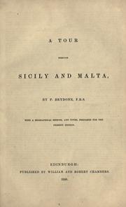 Front cover of A tour through Sicily and Malta by P. Brydone