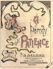 Front cover of A parody on Patience by D. Dalziel
