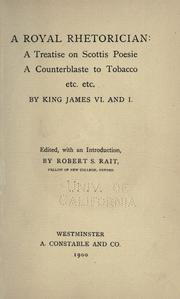 Cover of A royal rhetorician by King James VI and I