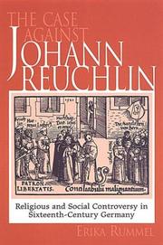 Front cover of The Case Against Johann Reuchlin by Erika Rummel