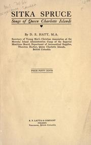 Cover of Sitka spruce by Daniel E. Hatt