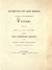 Front cover of Glimpses of San Diego, historic and prophetic by O. W Gates