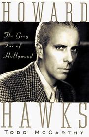 Cover of Howard Hawks by Todd McCarthy