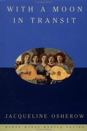 Front cover of With a moon in transit by Jacqueline Osherow