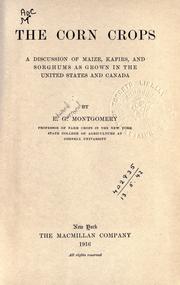 Front cover of The corn crops by Edward Gerrard Montgomery