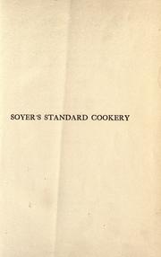 Front cover of Soyer's standard cookery by Nicolas Soyer