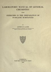 Front cover of Laboratory manual of general chemistry by Arthur Becket Lamb