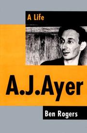 Cover of A.J. Ayer by Ben Rogers