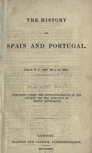 Cover of The history of Spain and Portugal from B.C. 1000 to A.D. 1814 by Mary Margaret Busk