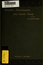 Front cover of Exeter, Schooldays and other poems by Seymour Issac Hudgens