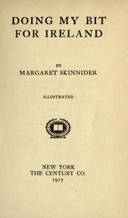 Front cover of Doing my bit for Ireland by Margaret Skinnider