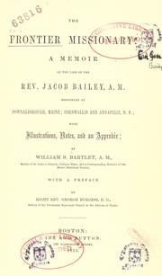 Cover of The frontier missionary by William S. Bartlet