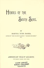 Front cover of Heroes of the South seas by Martha Burr Banks