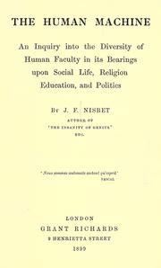 Cover of The human machine by John Ferguson Nisbet