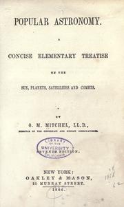 Cover of Popular astronomy by O. M. Mitchel