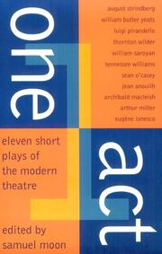 Cover of One act by Samuel Moon