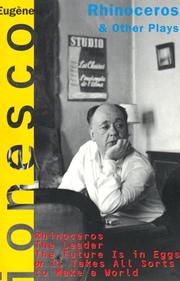 Front cover of Rhinoceros and Other Plays by Eugène Ionesco