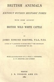 Front cover of British animals extinct within historic times by James Edmund Harting