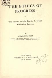 Front cover of The ethics of progress by Charles F. Dole