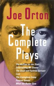 Cover of Plays by Orton, Joe.