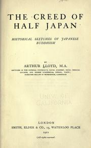 Cover of The creed of half Japan by Lloyd, Arthur