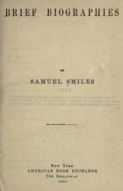 Cover of Brief biographies by Samuel Smiles