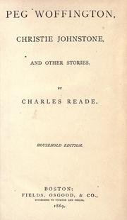 Cover of Peg Woffington by Charles Reade