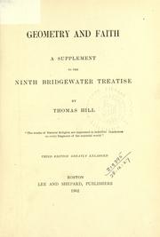 Cover of Geometry and faith by Thomas Hill
