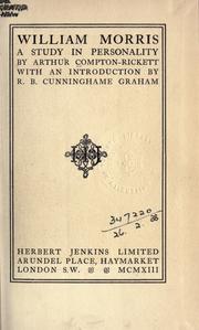 Cover of William Morris by Arthur Compton-Rickett