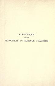 Cover of A textbook in the principles of science teaching by George Ransom Twiss