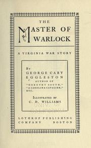 Front cover of The master of Warlock by George Cary Eggleston
