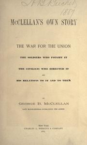 Cover of McClellan's Own Story by George B. McClellan