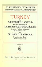 Cover of Turkey by Creasy, Edward Shepherd Sir