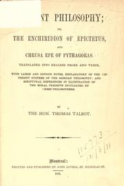 Cover of Ancient philosophy by Epictetus