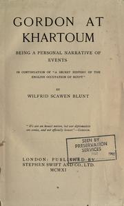 Cover of Gordon at Khartoum by Wilfrid Scawen Blunt