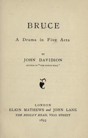 Cover of Bruce by John Davidson