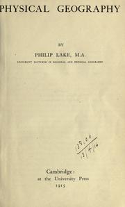 Cover of Physical geography by Philip Lake