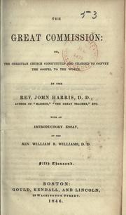 Cover of The great commission by Harris, John