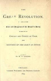 Cover of The great revolution by M. L. Ahern