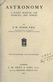 Cover of Astronomy by Frank Watson Dyson