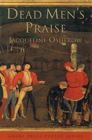 Cover of Dead men's praise by Jacqueline Osherow