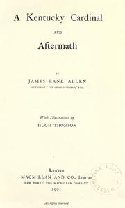 Front cover of A Kentucky cardinal by James Lane Allen